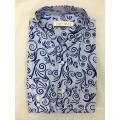 Men's Yarn Dyed And Printed Shirt